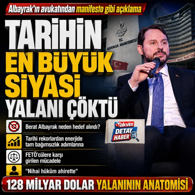 Tarihin en büyük siyasi yalanı yargıda çöktü: Berat Albayrakın avukatından manifesto gibi açıklamayla bir iftiranın otopsi raporu!