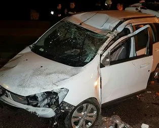 Samsun’da otomobil takla attı: 2 ağır yaralı