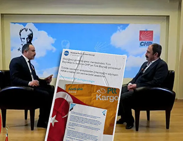 Memleket Partisi CHP’ye Türk bayrağı gönderdi