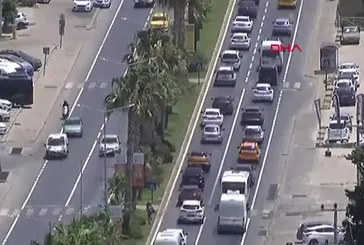 Bodrum'da bayram tatili dönüşü yoğun trafik