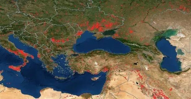 Türkiye orman yangın haritası! Türkiye orman yangınları hangi illerde? Yangın olan iller!