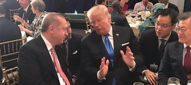 Cumhurbaşkanı Erdoğan ile Trump arasında samimi sohbet
