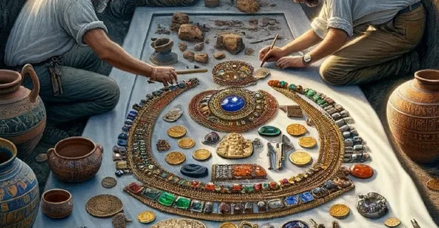 Çil çil altınları gören şaştı kaldı! 1.300 yıldır gün yüzü görmeyen hazine!