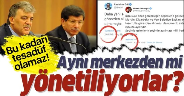 Gül ve Davutoğlu’nun sosyal medya hesapları, aynı merkezden mi yönetiliyor?