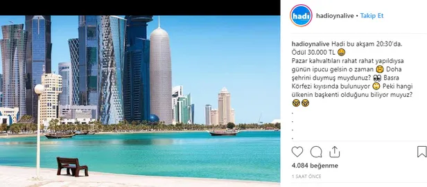 Hadi 28 Ekim: Doha hangi ülkenin başkentidir? Hadi ipucu sorusu-1