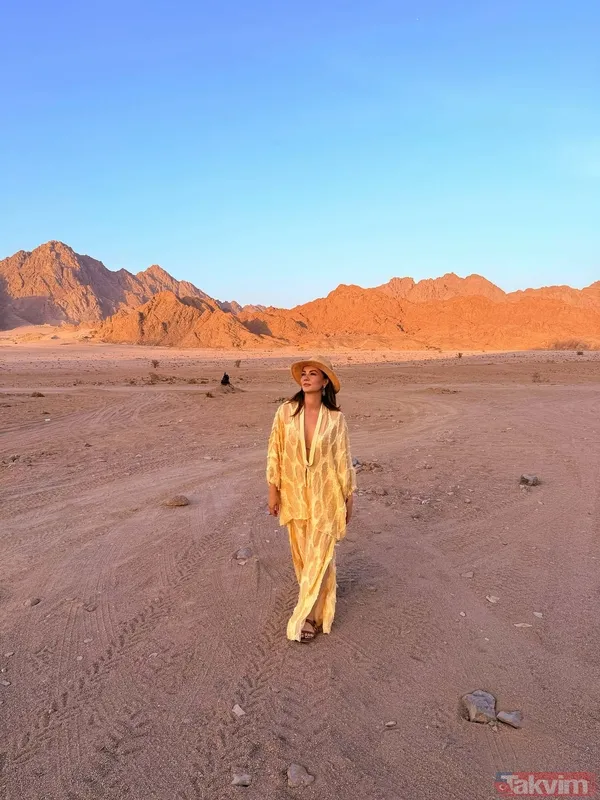 Burcu Özberk'in son tatil durağı Mısır oldu! Sosyal medyayı salladı - 9