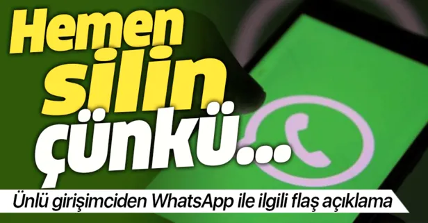 Telegram’ın kurucusundan flaş açıklama: WhatsApp’ı hemen silin çünkü...