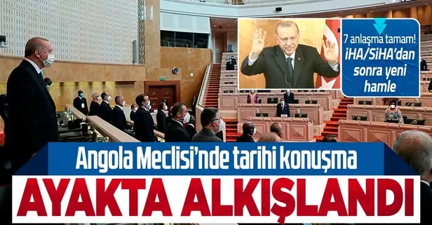 Başkan Erdoğan’dan Angola Meclisi’nde tarihi konuşma! Ayakta alkışlandı