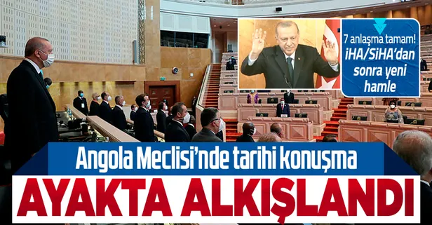 Başkan Erdoğan'dan Angola Meclisi'nde tarihi konuşma! Ayakta alkışlandı
