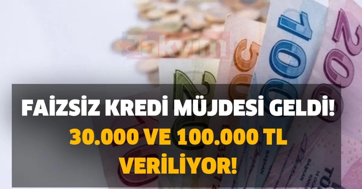 Faizsiz Kredi Mujdesi Geldi 30 000 Ve 100 000 Tl Veriliyor Iste Basvuru Ekrani Ve Tarihi Takvim