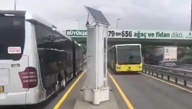 Metrobüsün rüzgarından 20 bin eve elektrik