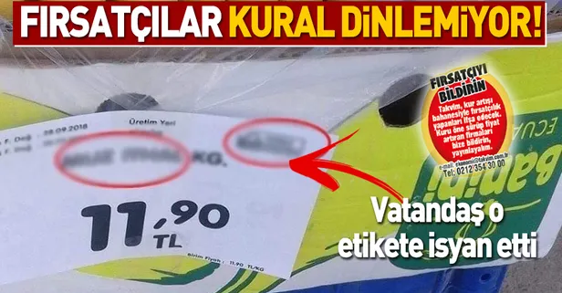 İthal muza yerli üretim etiketi