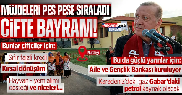 Afet bölgesinde ilk köy evleri tamam! Başkan Recep Tayyip Erdoğan müjdeleri peş peşe sıraladı: Aile ve Gençlik Bankası kuruluyor