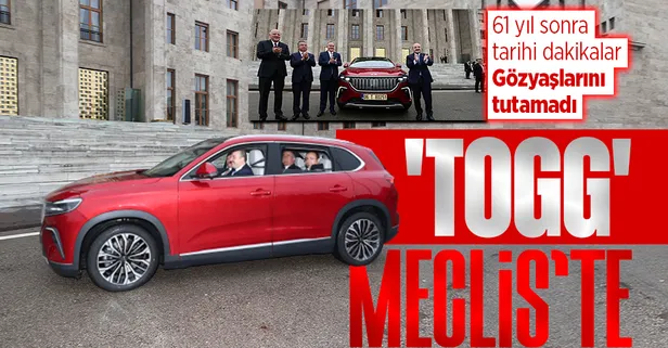 Türkiye'nin otomobili Togg Meclis'te! Bakan Varank direksiyonda