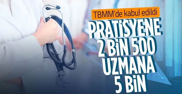 son dakika doktorlara ek gosterge zammi tbmm de kabul edildi 2500 5000 tl takvim
