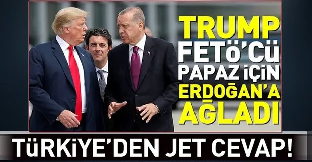 Türkiyeden Trumpa Brunson cevabı