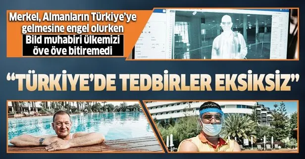 Antalya’da turist gibi tatil yalan Bild Muhabiri yazdı: Türkiye salgına karşı eksiksiz önlemler aldı