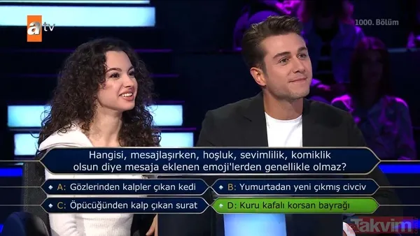 Kim Milyoner Olmak İster'de Kenan İmirzalıoğlu'ndan Yusuf Çim ve Feyza Sevil Güngör'ü pes ettiren 200 bin TL'lik 'TDK' sorusu - 11