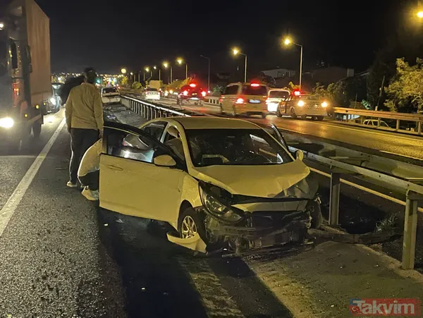 Tekirdağ'ın Marmaraereğlisi ilçesinde zincirleme kaza! 3 araç çarpıştı, 5 yaralı - 7