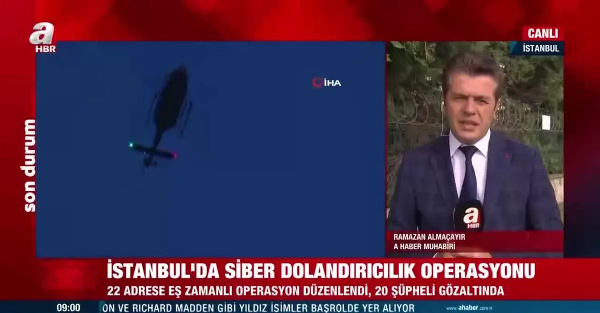 İstanbul genelinde havadan helikopter, karadan jammer destekli siber dolandırıcılık  operasyonu!