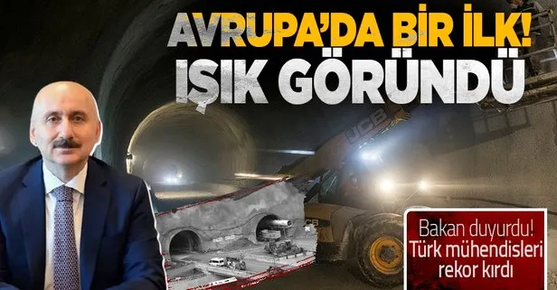 Yeni Zigana Tüneli’nde ışık göründü