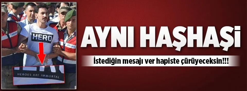 FETÖ'cü hainden Haşhaşi mesajı