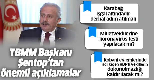 Son dakika: TBMM Başkanı Mustafa Şentop'tan önemli açıklamalar