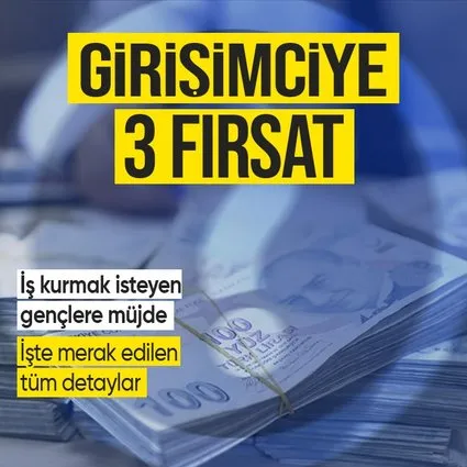 Girişimciye fırsatlar yaz yağmuru gibi