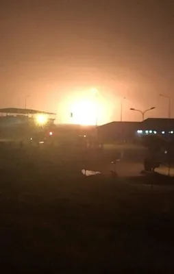 Doğalgaz boru hattında patlama