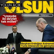 Başkan Erdoğan, Astronot Tuva Cihangir Atasever ile canlı bağlantıda konuştu