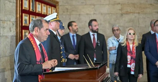 Galatasaray Kulübü Anıtkabir'i ziyaret etti