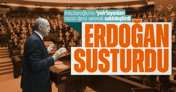 SON DAKİKA: Başkan Recep Tayyip Erdoğan AK Parti Grup Toplantısı’nda Kemal Kılıçdaroğlu’nu yuhlayan grubu susturdu: Bize yakışmaz