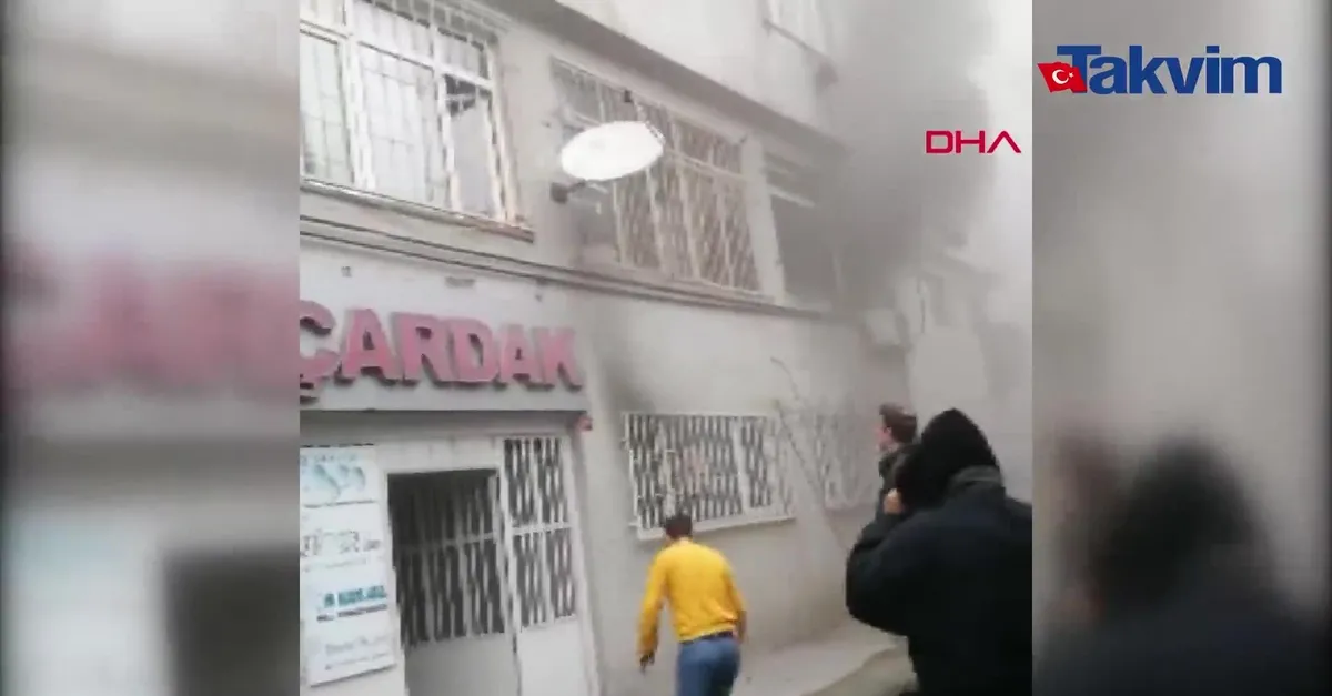 Fatih'te can pazarı: Pencereden atladılar!