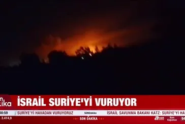 İsrail Güney Suriye'yi havadan vuruyor!