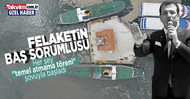 Marmara Denizi nasıl bu hale geldi? Her şey Ekrem İmamoğlu'nun Silahtarağa'daki temel atmama töreni şovuyla başladı!