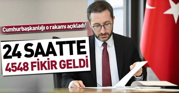 ’2019’da Ülkem İçin Bir Fikrim Var’ projesine 24 saatte 4548 fikir geldi