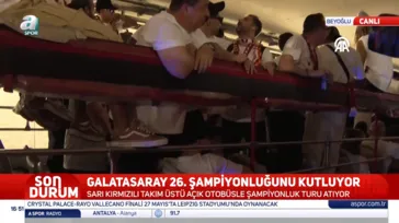 Galatasaray'ın şampiyonluk kutlamasında Osimhen detayı: Herkes öndeyken o arkada kaldı!