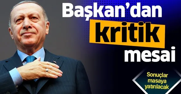 Başkan Erdoğan'dan kritik mesai