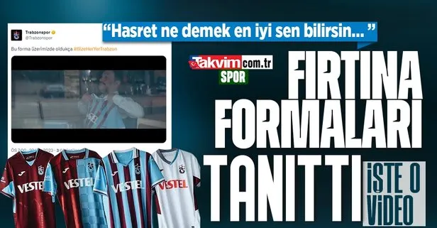 Trabzonspor’un yeni formaları tanıtıldı! İşte o video