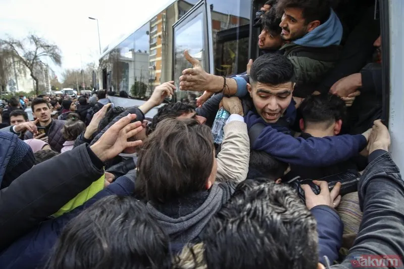 Göçmenler Avrupa yolunda! Sınıra gidebilmek için birbirlerini ezdiler