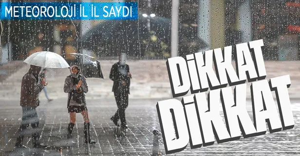 Meteoroloji bölge bölge uyardı: Gök gürültülü sağanak geliyor... İstanbul, İzmir ve Ankara...