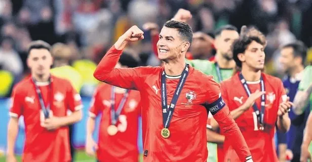 Cristiano Ronaldo, Portekiz’in Uluslar Ligi şampiyonluğunda tarihe geçti