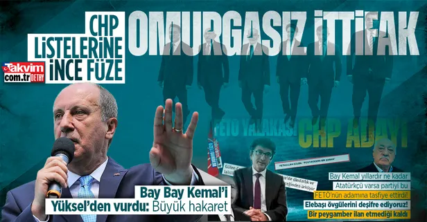 Muharrem İnce CHP listelerini yerden yere vurdu! FETÖ savunucusu Yüksel Taşkın'ın adaylığını eleştirdi: Büyük hakaret... "İttifaklar omurgalı olmalı"