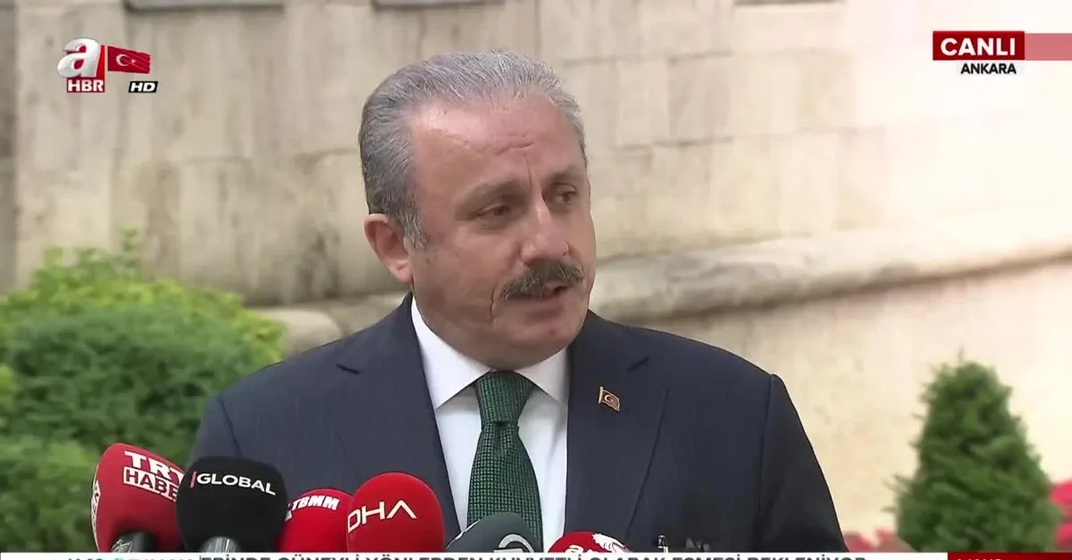 Son dakika: TBMM Başkanı Mustafa Şentop'tan Siyasi Partiler Kanunu değişikliği açıklaması