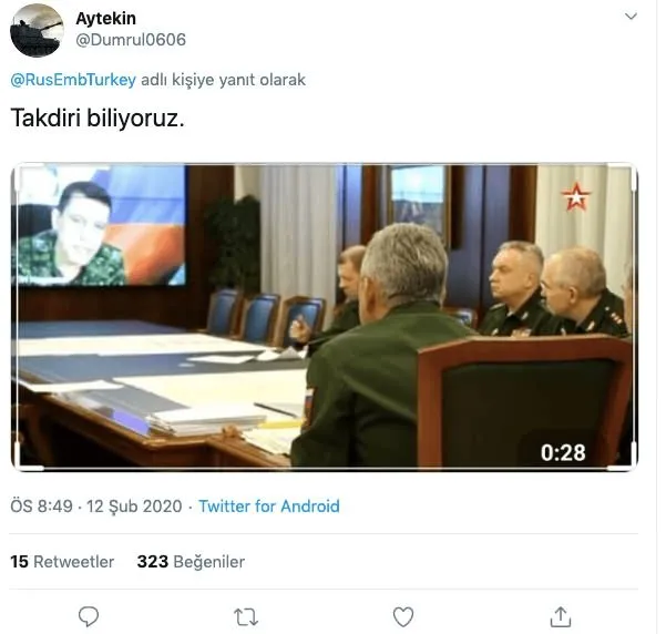 Rusya Türkçe paylaşımla gönderme yaptı! Türklerden tokat gibi cevap-1