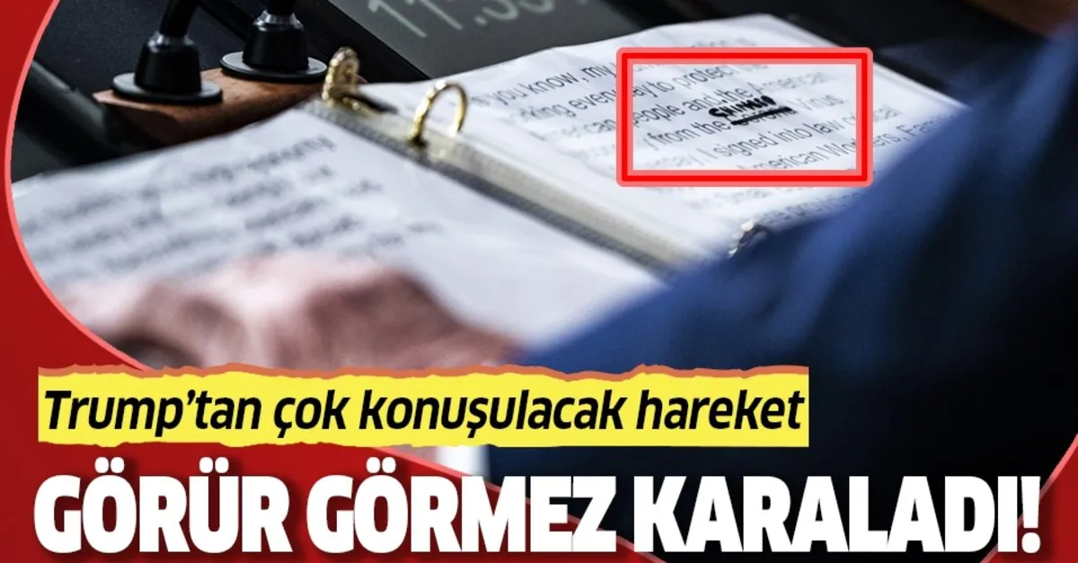 Abd Baskani Donald Trump Tan Dikkat Ceken Hareket Corona Yi