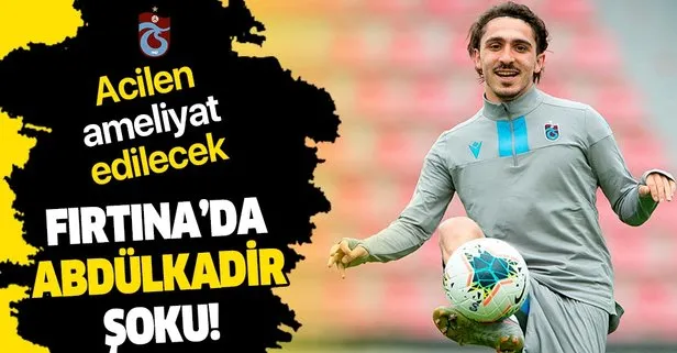 Trabzonspor’da Abdülkadir Ömür şoku