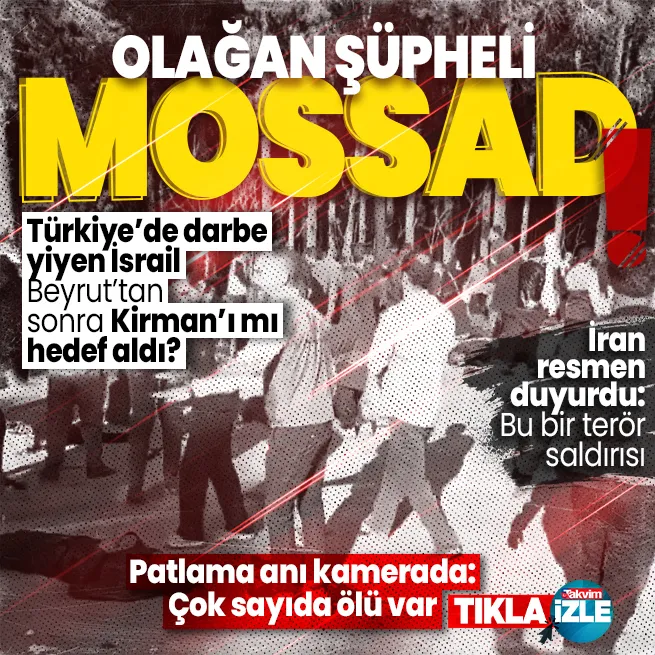 İran’da peş peşe iki patlama: Çok sayıda ölü var | Terör saldırısının arkasında Lübnanda Haması hedef alan Mossad mı var?