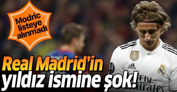 R.Madrid'in yıldızına kötü haber! Listede yok