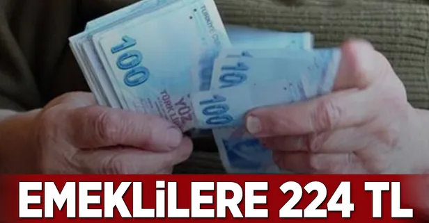 Emeklilere 224 TL